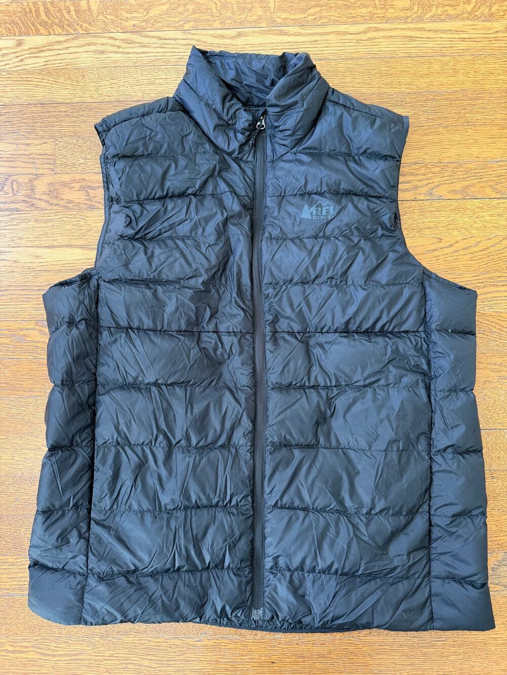REI Men's Black Down 650 Vest Size Large